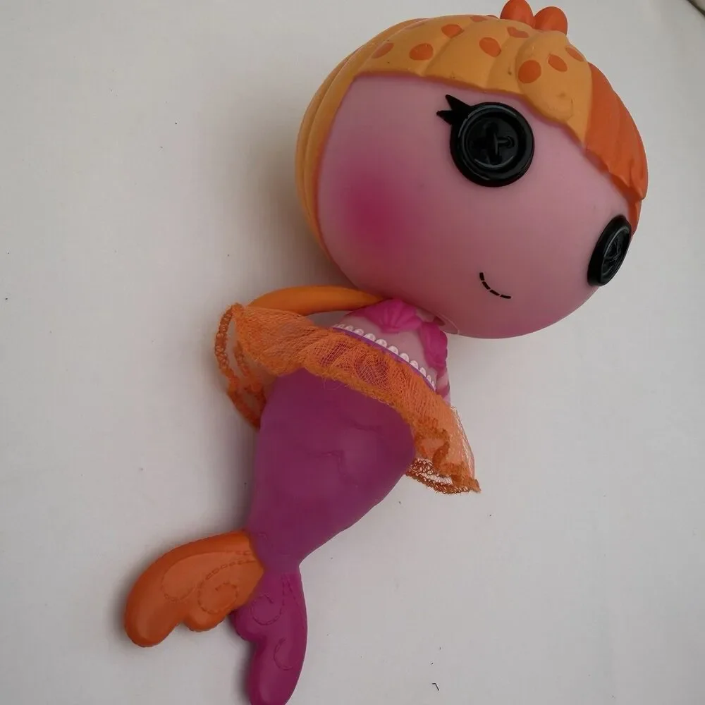 Lalaloopsy Lala Oopsies Littles Mermaid Gilly Doll 2012 With Tutu Pink & Orange